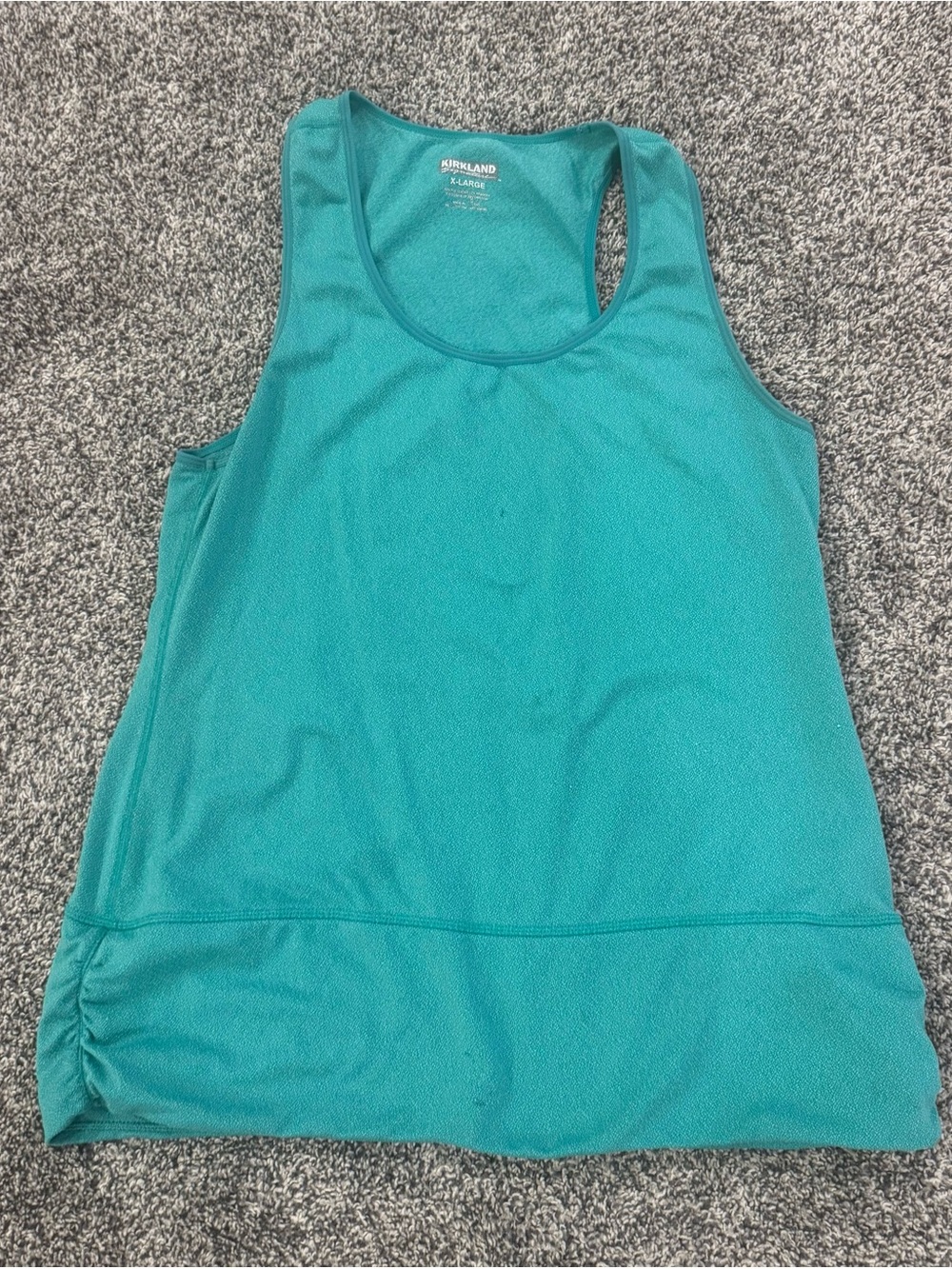 Kirkland Signature Teal Scoop Neck Racerback Tank